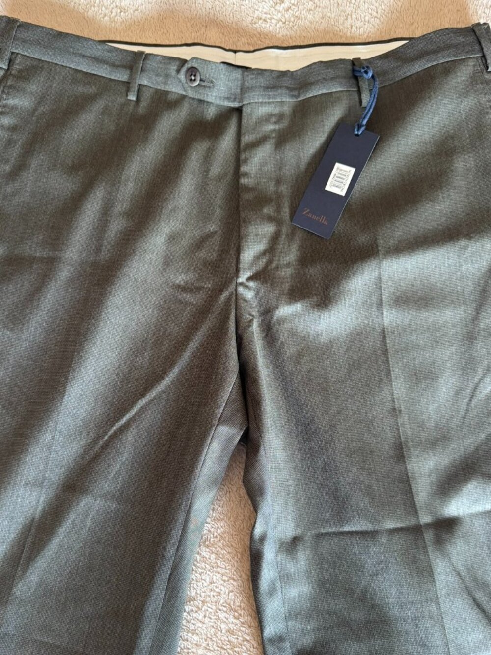 Zanella Men's Parker 100% Wool trousers